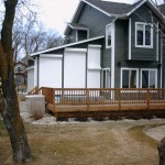 This cottage has shutters protecting its screened room